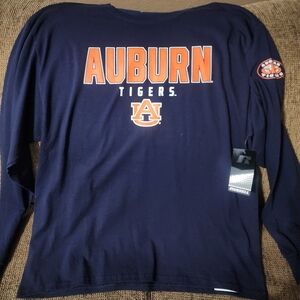 Men's Auburn Tigers Russell Athletic Navy Long Sleeve Shirt's Sz.XL
